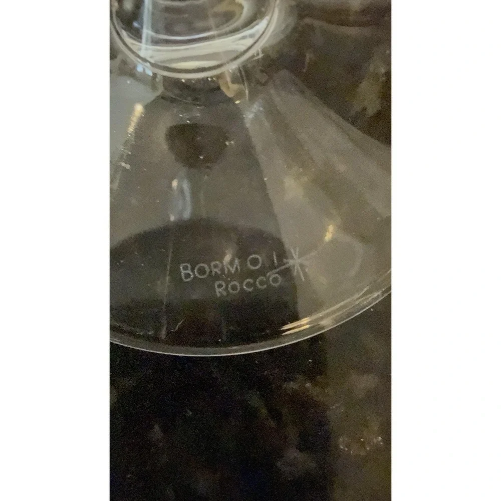 Vintage bormioli rocco  wine glasses Set Of 6 Made In Italy
